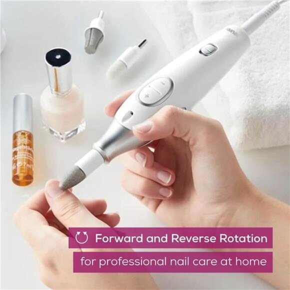 Nail Drill, 7-in-1 Nail Kit with Strong Sapphire Nail Drill Bits, Electric File - Picture 6 of 7